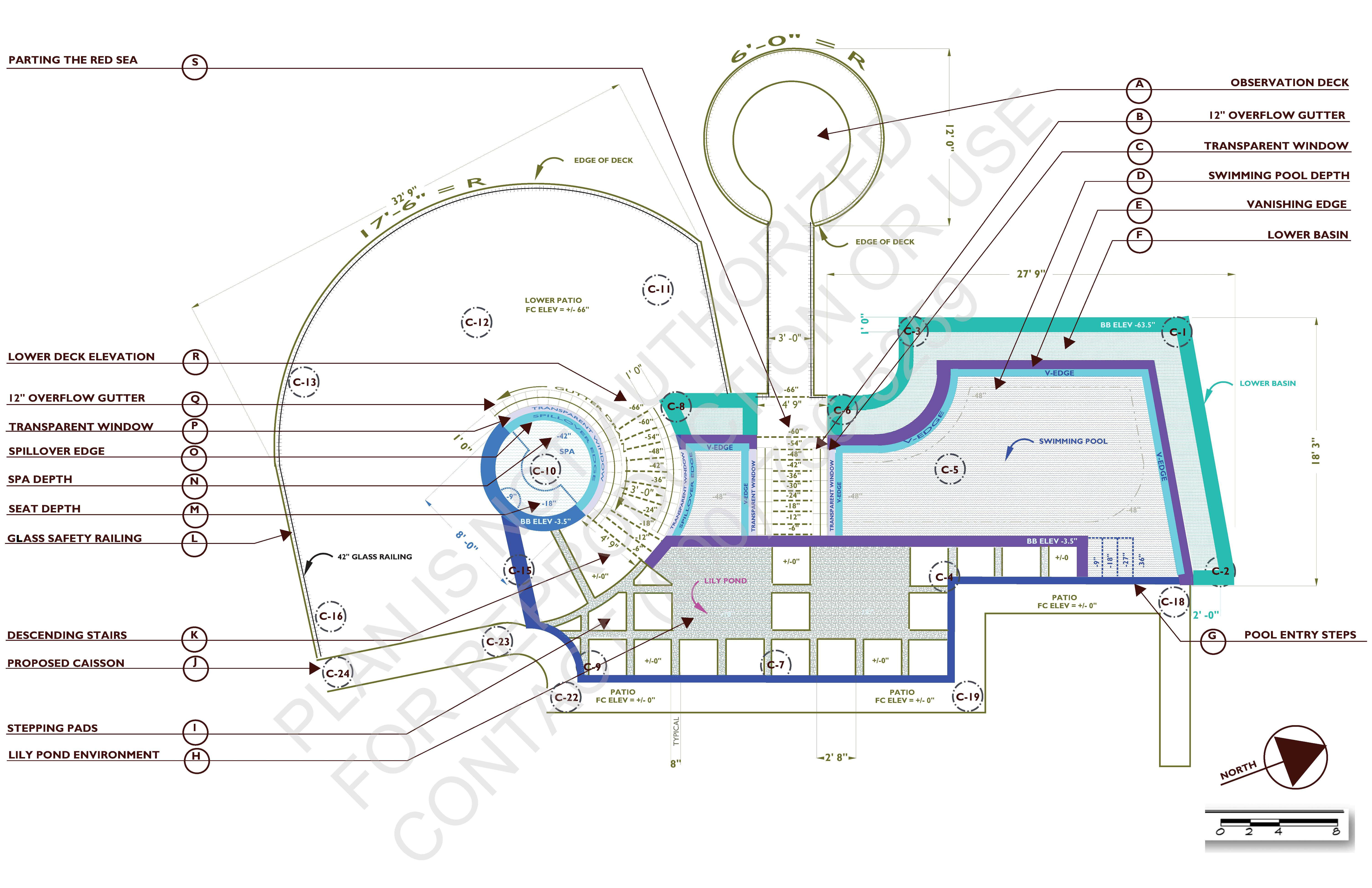 Sample of The Preliminary P-6 Swimming Pool Dimensional Layout