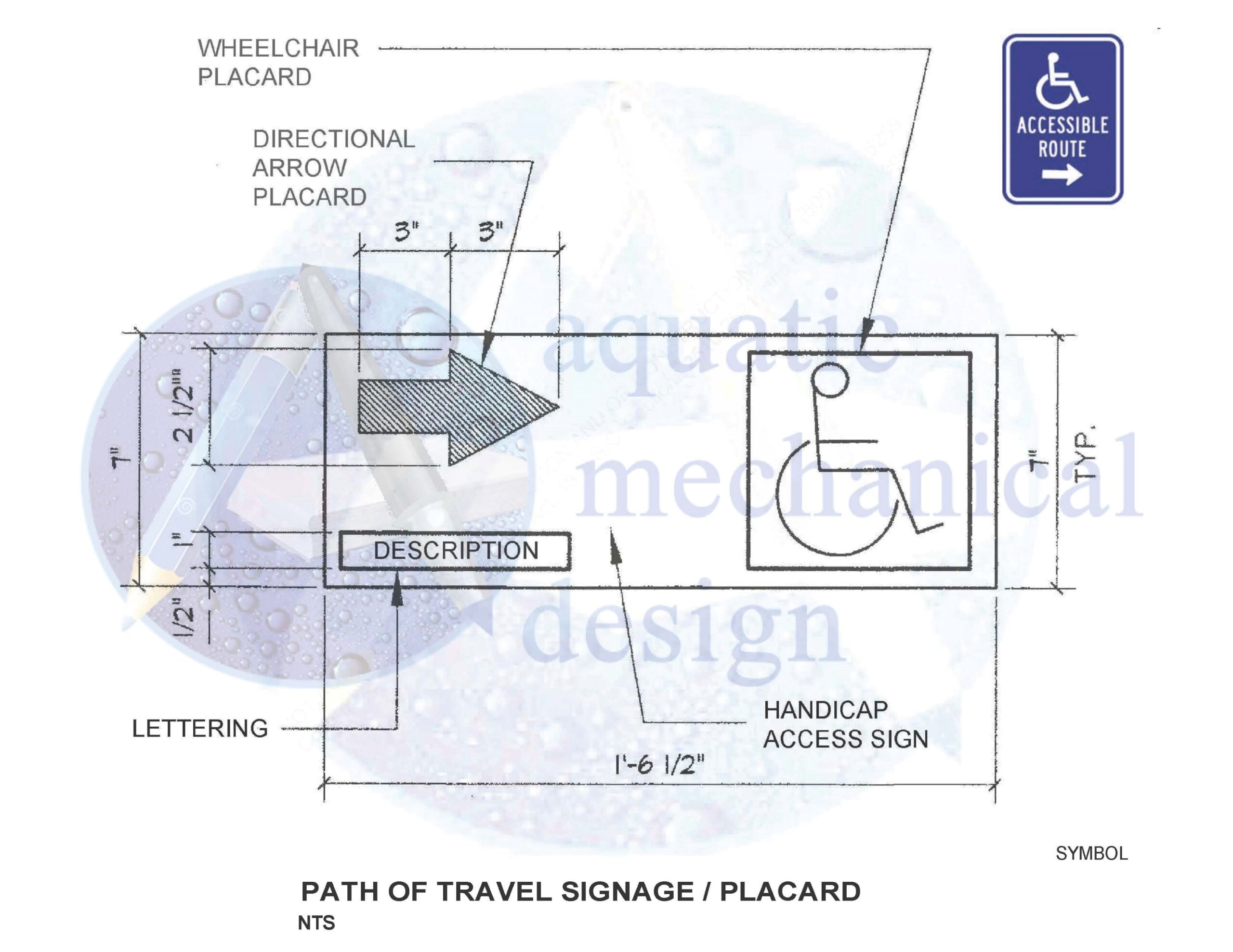 PATH OF TRAVEL SIGNAGE / PLACARDS