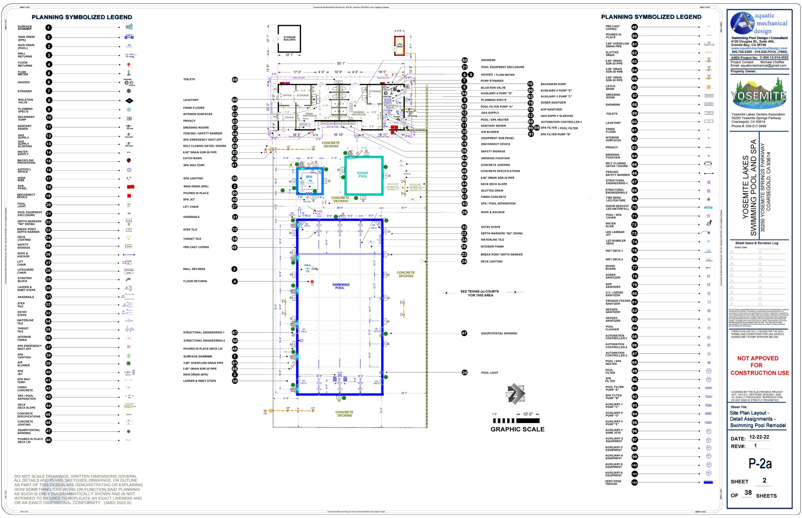 EXISTING SWIMMING POOL / SITE PLAN AREA LAYOUT